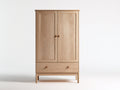 Armarios de madera 100 x 55 x 180 cm - natural - 2 puertas y 1 cajón de estilo nórdico